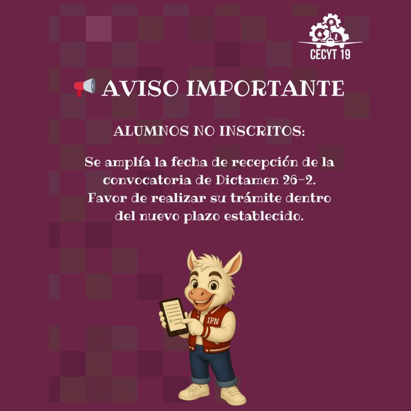 Dictamenes 26-2 CECyT 19